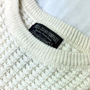 Ralph Lauren Polo Jeans Company waffle  sweater. Cream color. Womens medium